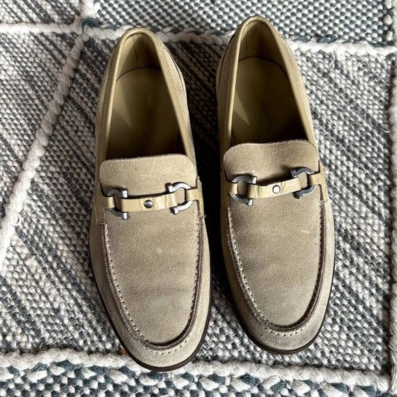 Salvatore Ferragamo Tan Loafers Gancini Pendant main image 4